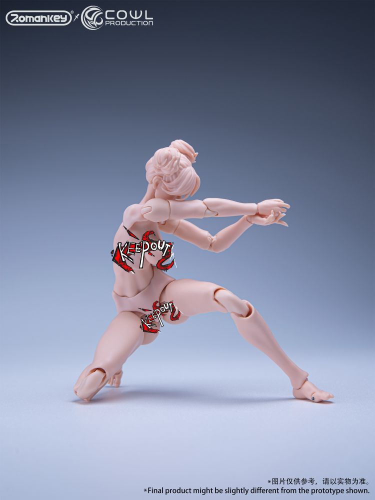 Romankey X COWL 1/12 SCALE SUPER-ACTIONAL FEMALE BODY (WHITE)
