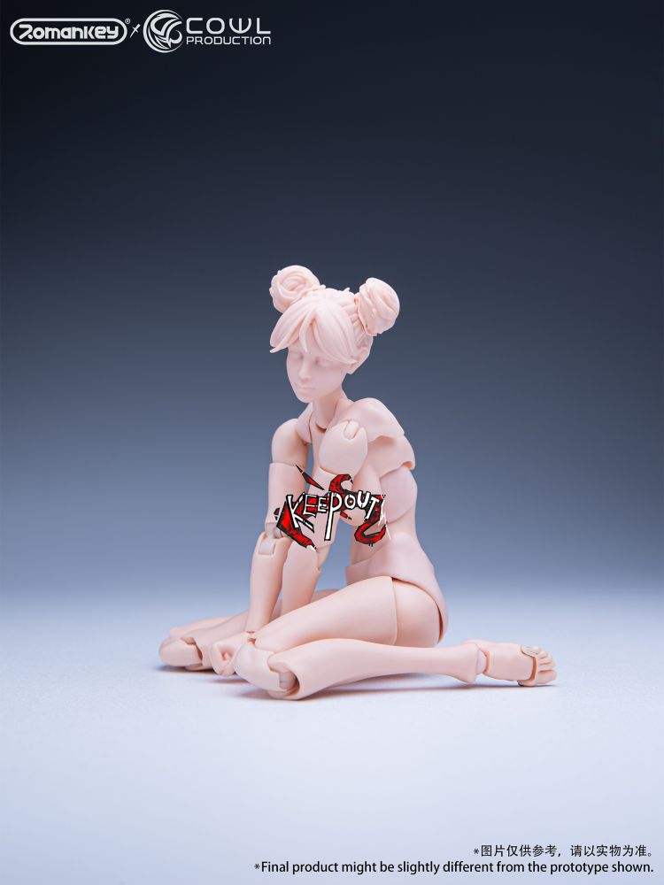 Romankey X COWL 1/12 SCALE SUPER-ACTIONAL FEMALE BODY (WHITE)