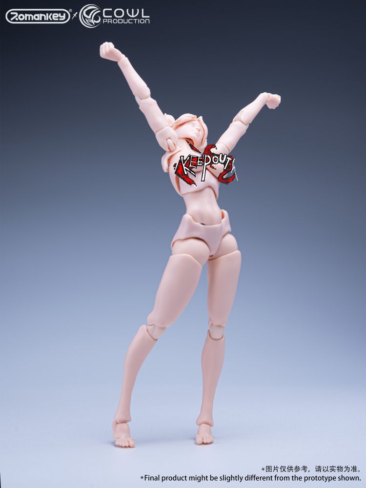 Romankey X COWL 1/12 SCALE SUPER-ACTIONAL FEMALE BODY (WHITE)
