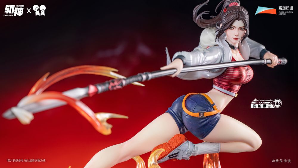 PPDF "SLAY THE GODS" HONG YING ROSE FIRE FEATHER CLOAK 1/6 SCALE FIGURE