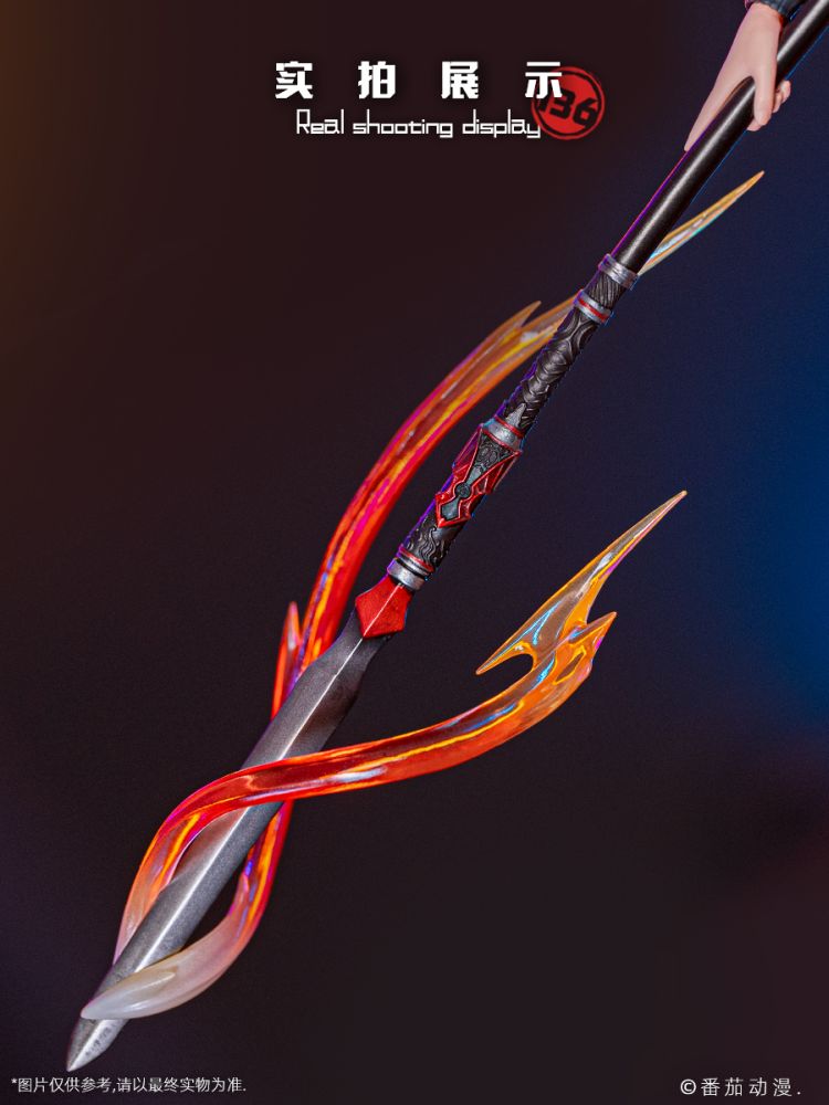 PPDF "SLAY THE GODS" HONG YING ROSE FIRE FEATHER CLOAK 1/6 SCALE FIGURE