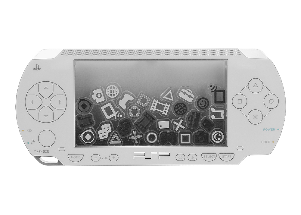 PSP™ (PlayStation™Portable) Rattle Acrylic Stand: White Ver.