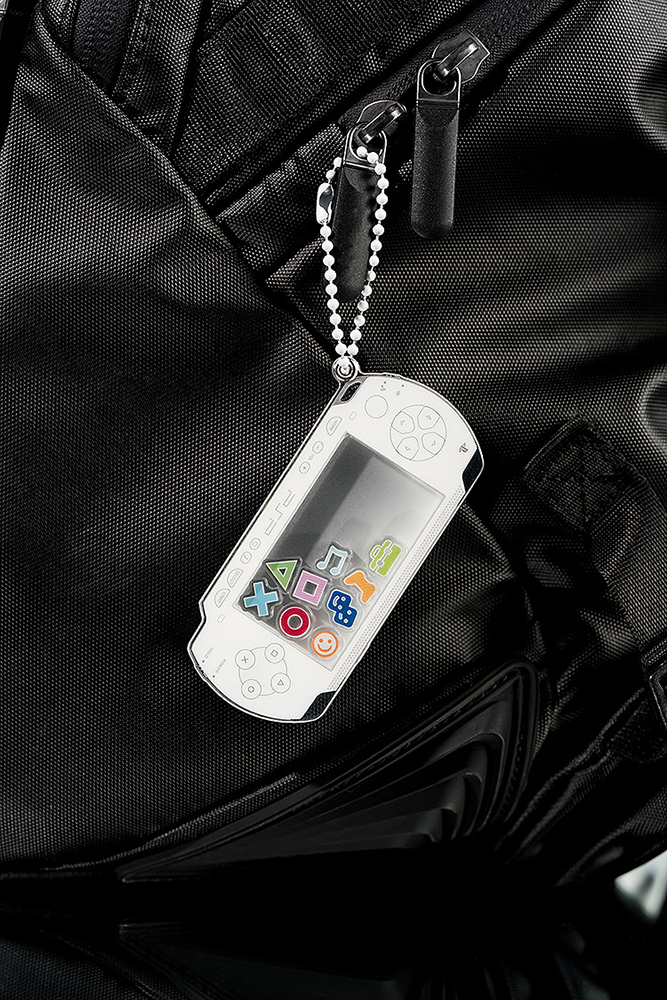 PSP™ (PlayStation™Portable) Rattle Acrylic Keychain: White Ver.