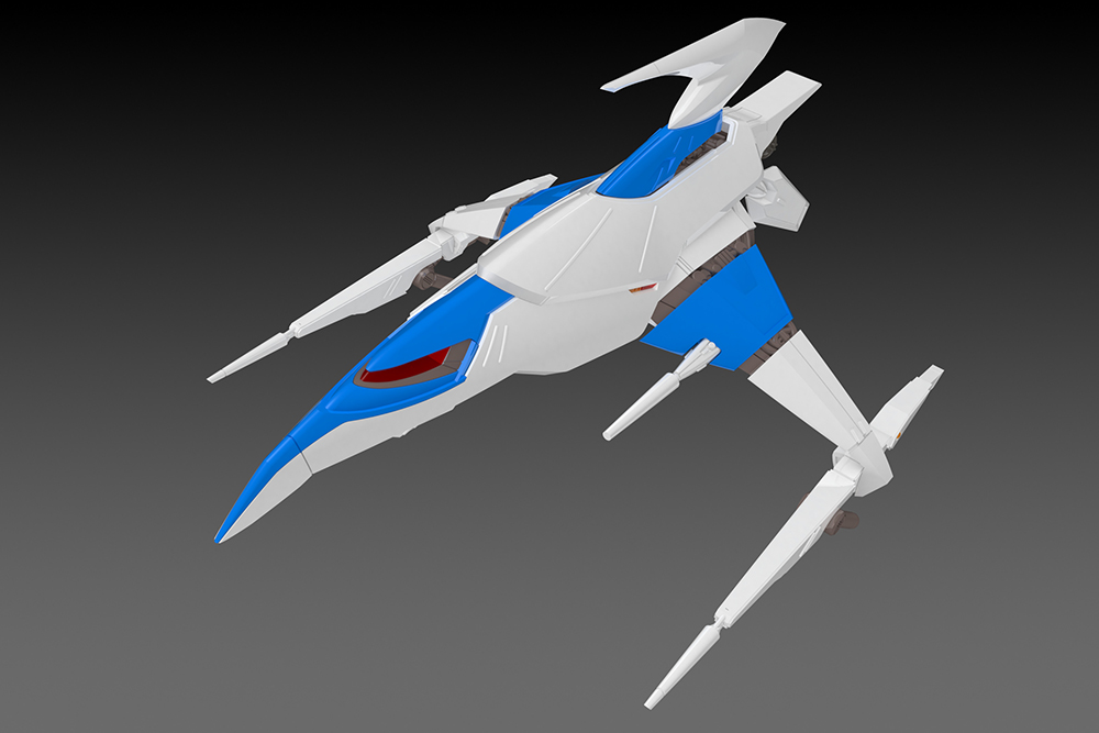 SILVER HAWK 3F-1B SPACE FIGHTER 2P COLOR (re-run)
