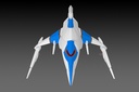 SILVER HAWK 3F-1B SPACE FIGHTER 2P COLOR (re-run)