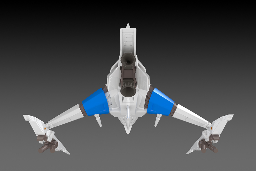 SILVER HAWK 3F-1B SPACE FIGHTER 2P COLOR (re-run)
