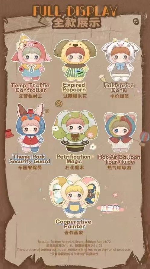 HI TOYS MAYMEI-400% PLUSH BLIND BOX OF PARADISE RUINSMODEL