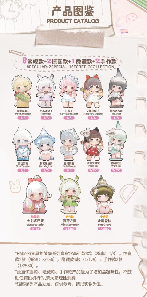 PINYUN RABEEA-STATIONERY DREAMS COLLECTION SERIES BLIND BOX