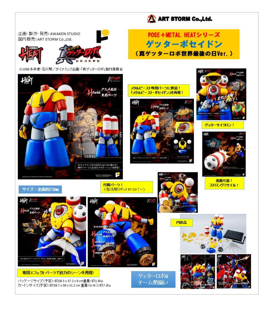 POSE+ Metal Heat Series "Getter Robo Armageddon" Getter Poseidon (Getter Robo Armageddon Ver.)