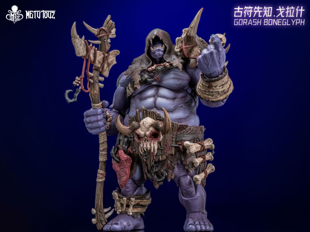 METY TOYZ THE WORLD OF ADVENTURERS GORASH BONEGLYPH 1/10 SCALE ACTION FIGURE