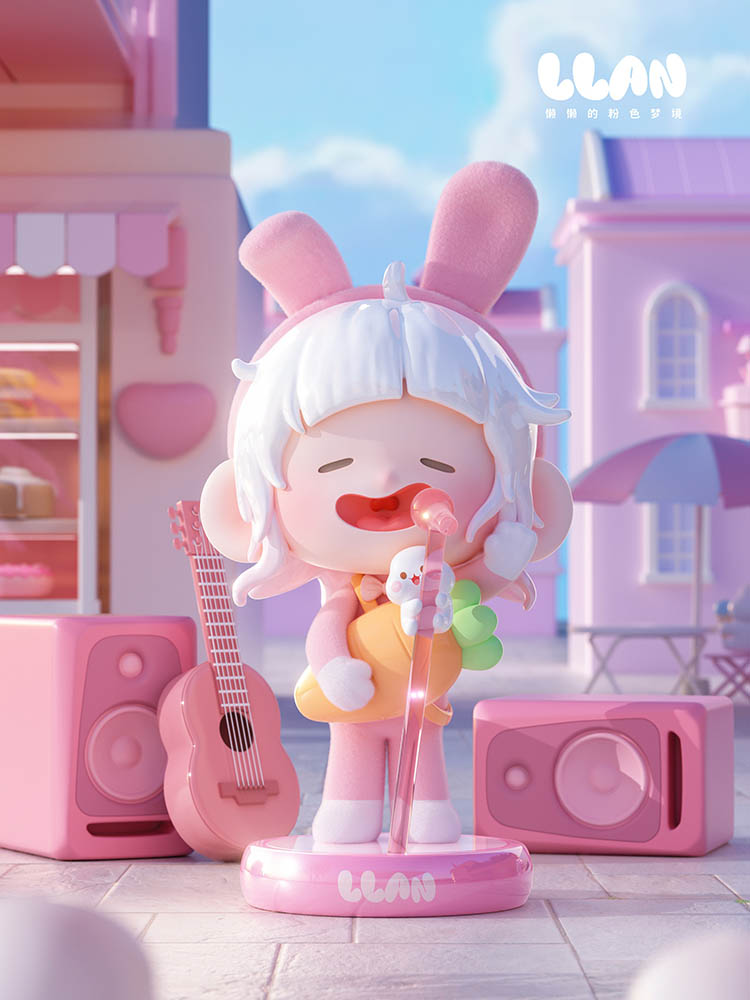 Lazy Pink Dreamland (Set of 8 figures)
