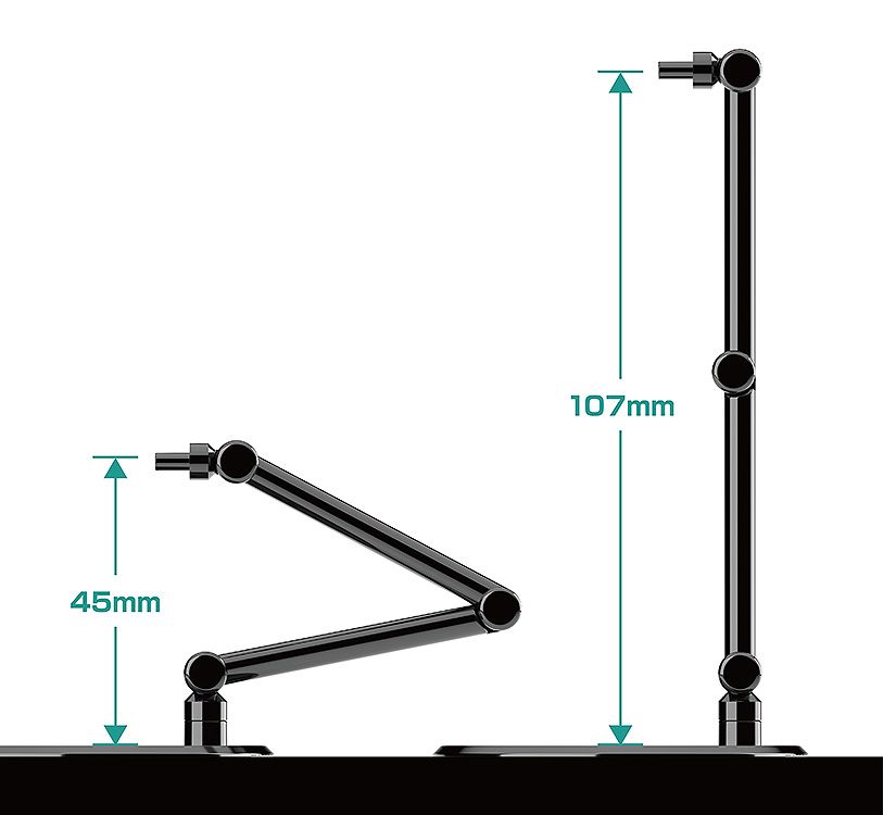 The Simple Stand mini x4 Black (for Small Figures & Chibi Figures)