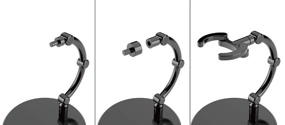 The Simple Stand mini x4 Black (for Small Figures & Chibi Figures)