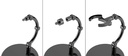 The Simple Stand mini x4 Black (for Small Figures & Chibi Figures)