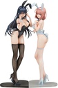 Black Bunny Aoi and White Bunny Natsume 2 Figure Set