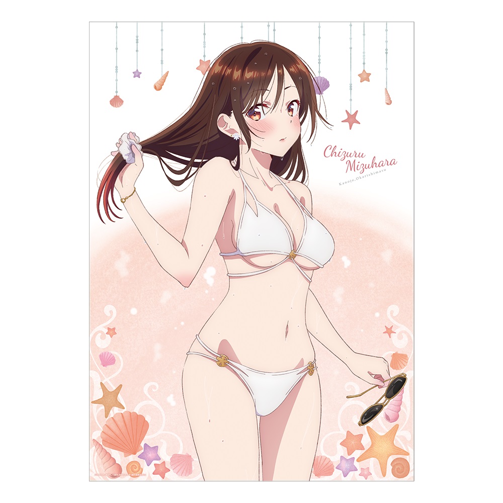 Rent-A-Girlfriend Swimsuit and Girlfriend A3-Sized Clear Poster Chizuru Mizuhara