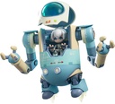 Alloy Articulated Assemblable Model Topupu Robot