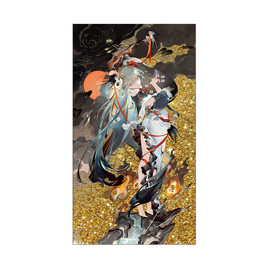 Hatsune Miku Glitter Acrylic Block: Shimian Maifu Ver.