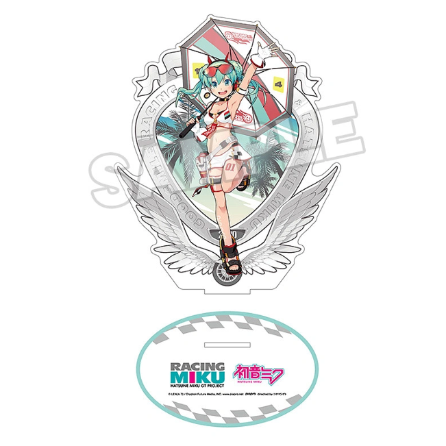 Raving Miku 2020 Ver. Acrylic Stand 5 Key Visual Tropical  Ver.