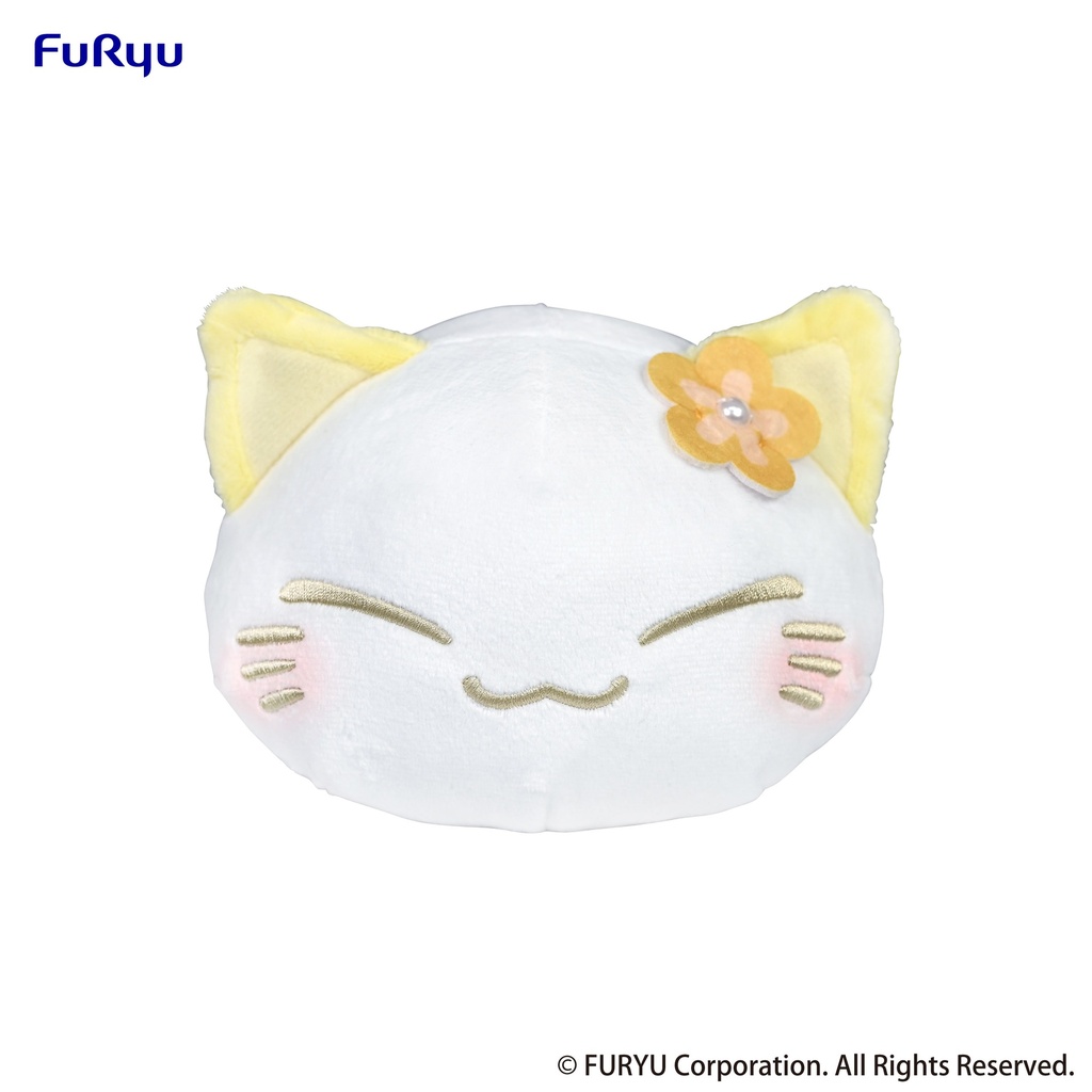 Nemuneko Cat Pastel Color Plush Toy -Yellow-