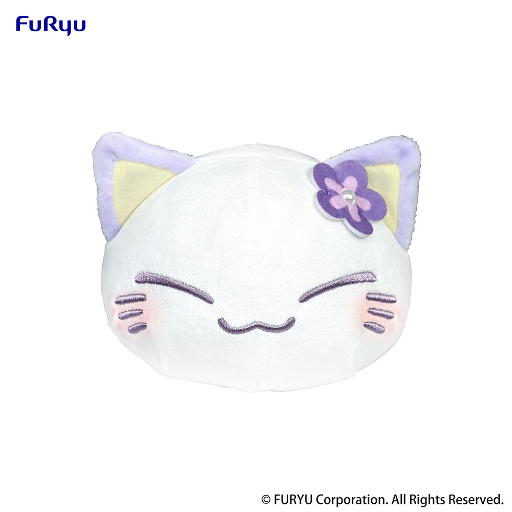 Nemuneko Cat Pastel Color Plush Toy -Purple-