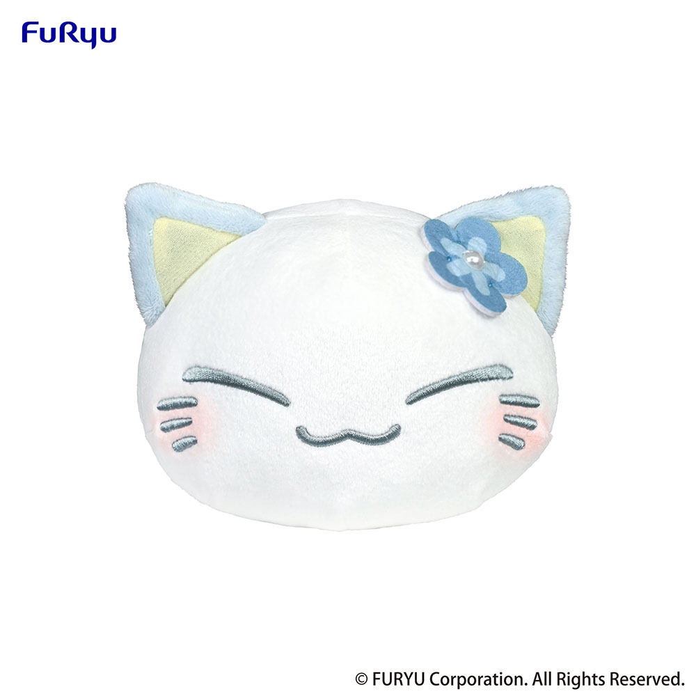 Nemuneko Cat Pastel Color Plush Toy -Blue-