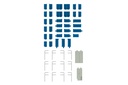 Semi-cross seat interior set A (blue)