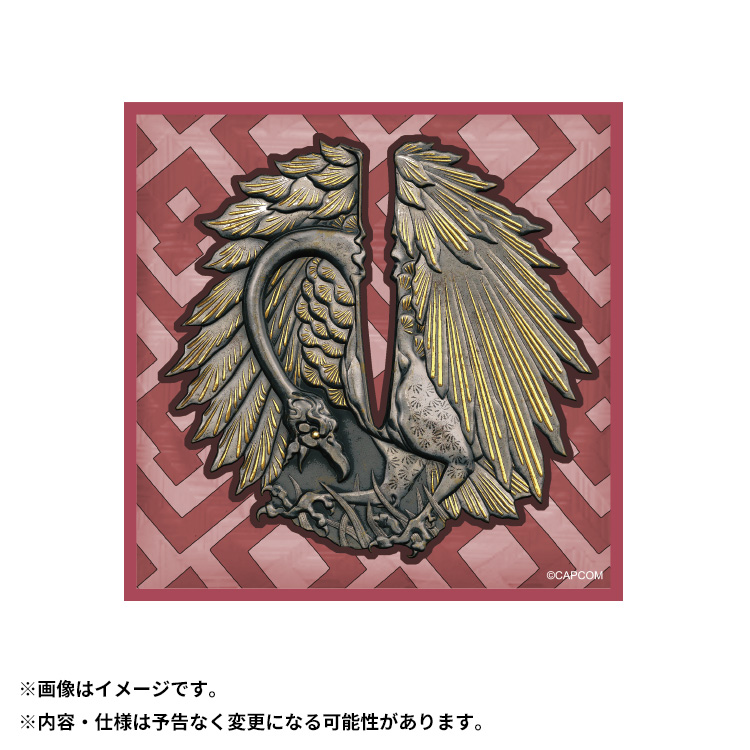 rubber coaster Tsuba Guard: Suzaku's Flame