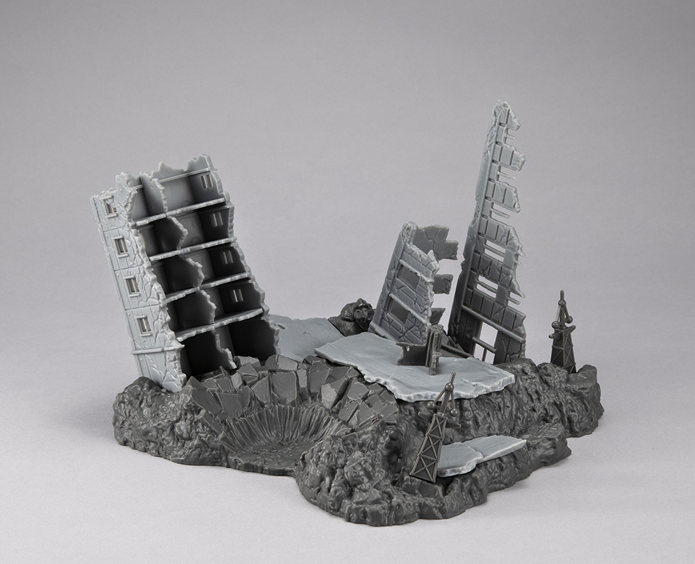 RM series G structure Mobile Suit Gundam [GS02M] The abandoned buildings in New Yark city (Material Color Edition)
