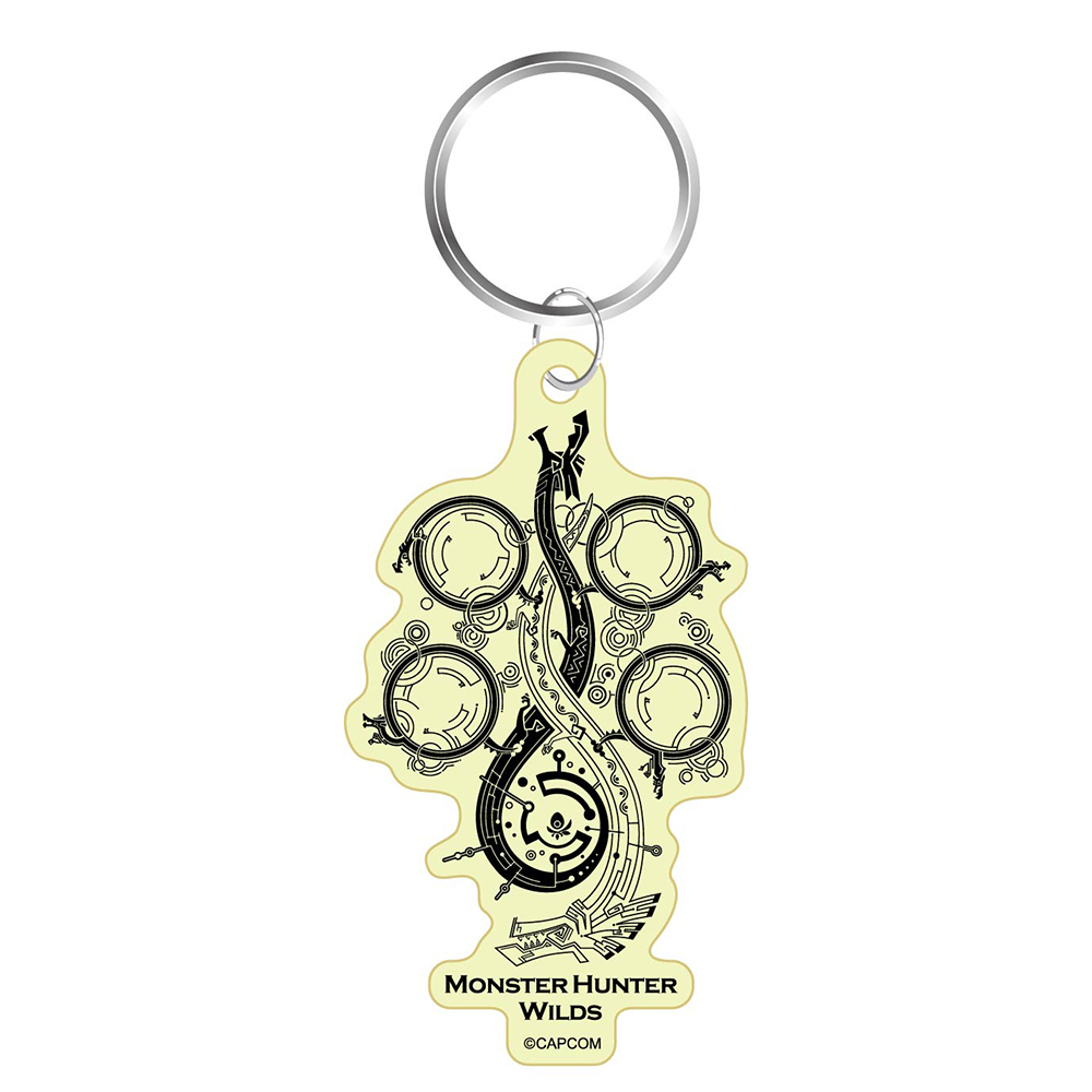 MONSTER HUNTER WILDS Glow key chain Title Logo Symbol