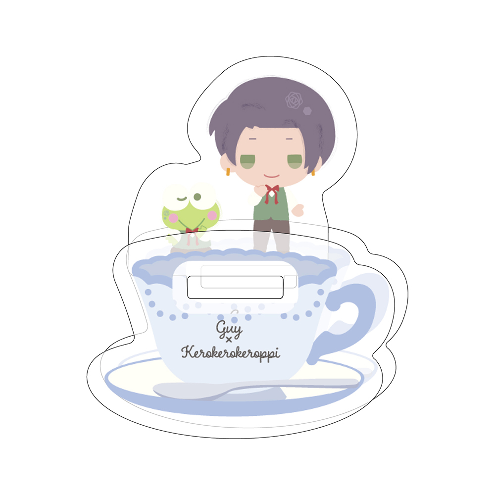 Yurayura Acrylic Stand "A3!" x Sanrio Characters 24 Guy x Kero Kero Keroppi (Mini Character Illustration)
