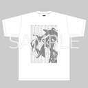 Racing Miku 2024 Ver. Key Visual Silhouette & Race Record T-shirt White (L Size)