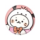 Sirotan x HAPIDANBUI Punipuni Can Badge Sirotan x Pochacco