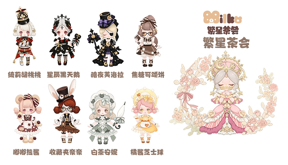 SWEET EMILYA MILKO STAR TEA PARTY SERIES TRADING FIGURE