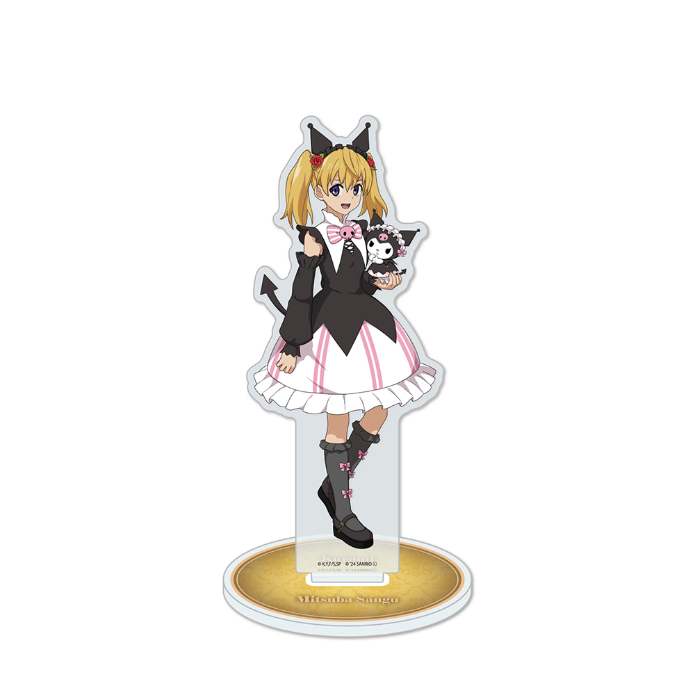 Acrylic Stand "Seraph of the End" x Sanrio Characters 17 Sangu Mitsuba x Kuromi (Life-size Illustration)