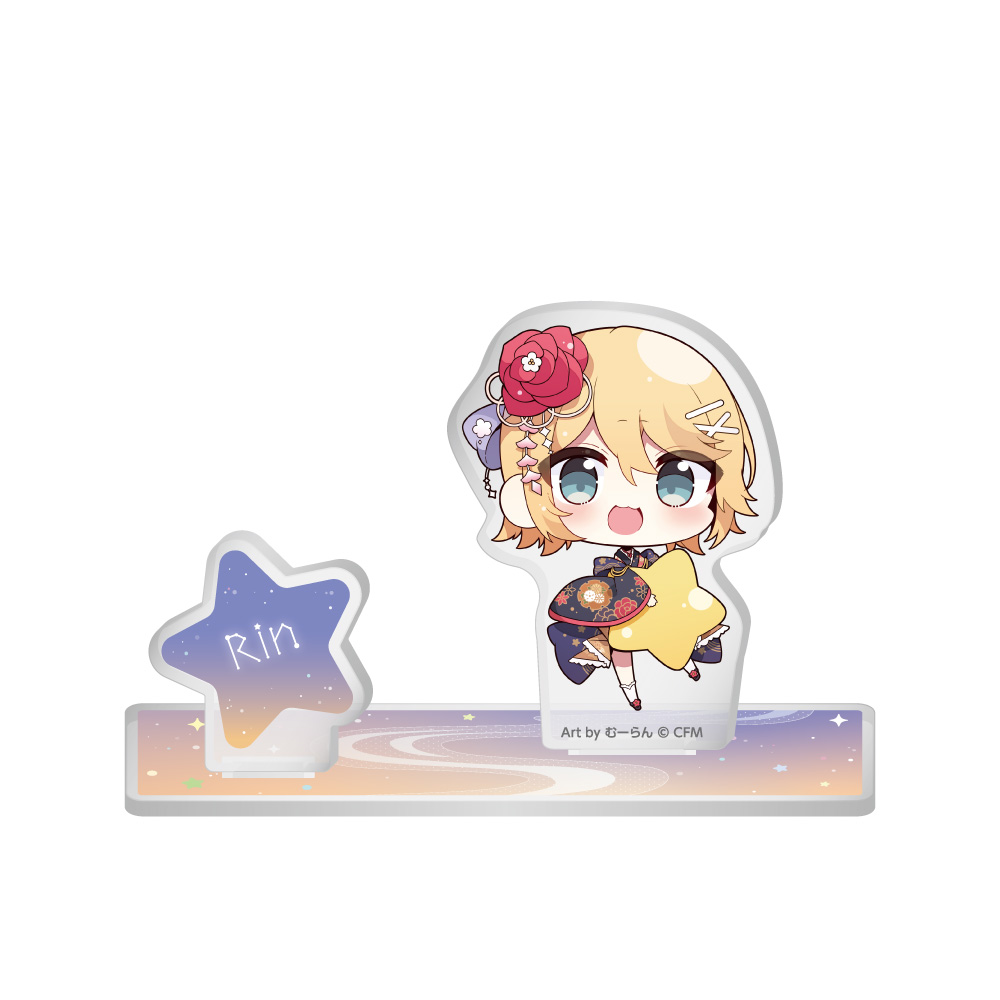 Hatsune Miku Akihabara Festival 2024 Mini Character Acrylic Diorama Tanabata Ver. Kagamine Rin
