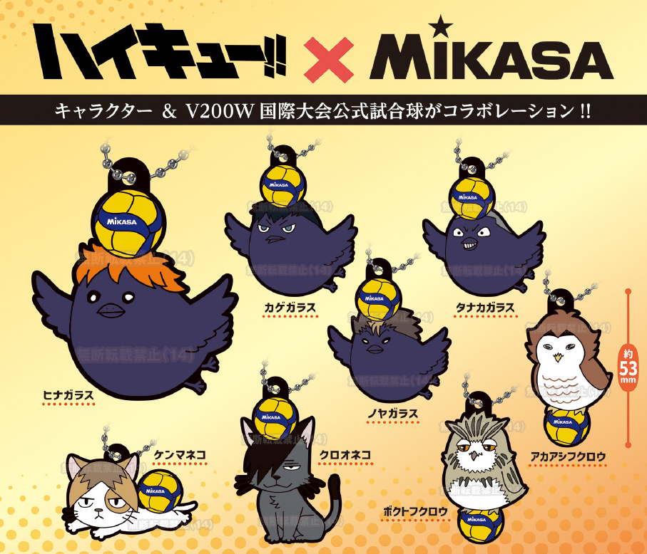 Haikyu!! x MIKASA Chara Rubber Collection 2