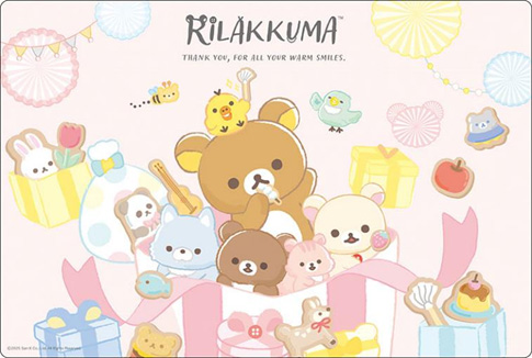 Bushiroad Rubber Mat Collection V2 Vol. 1673 "Rilakkuma" Nikoniko Happy For You Ver.