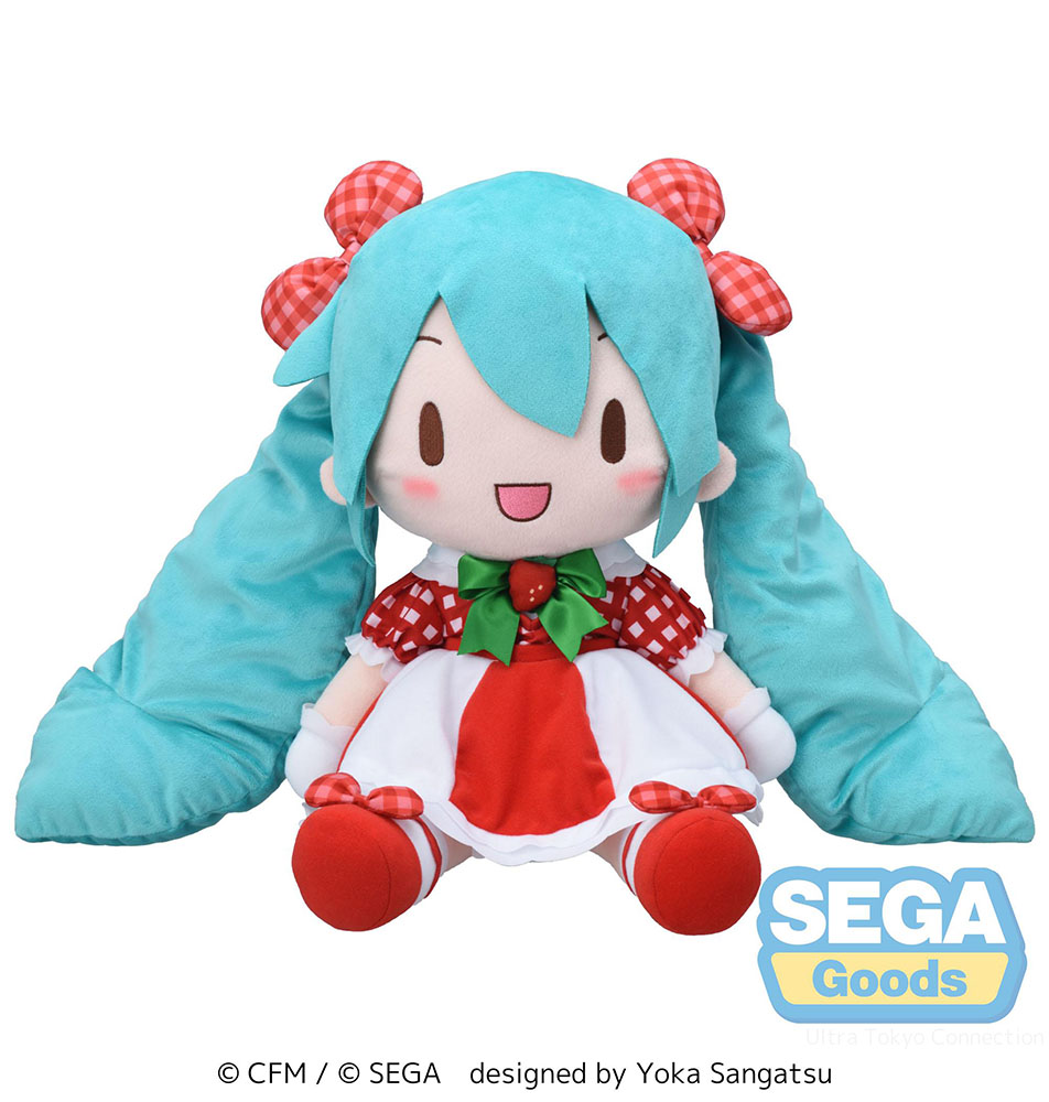 fuwa petit "Hatsune Miku x Love and Berry Dress Up and Dance!" Plush "Lovely Strawberry" (LL)