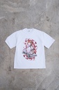 STEINS;GATE Makise Kurisu Ink Painting Style White Background Color T-shirt (L Size)