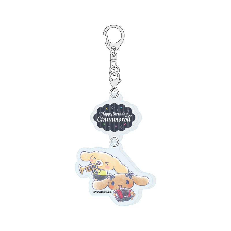 Linked Acrylic Key Chain Cinnamoroll 02 Cappuccino & Mocha (Graff Art Illustration)