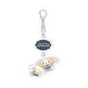 Linked Acrylic Key Chain Cinnamoroll 03 Chiffon & Espresso (Graff Art Illustration)