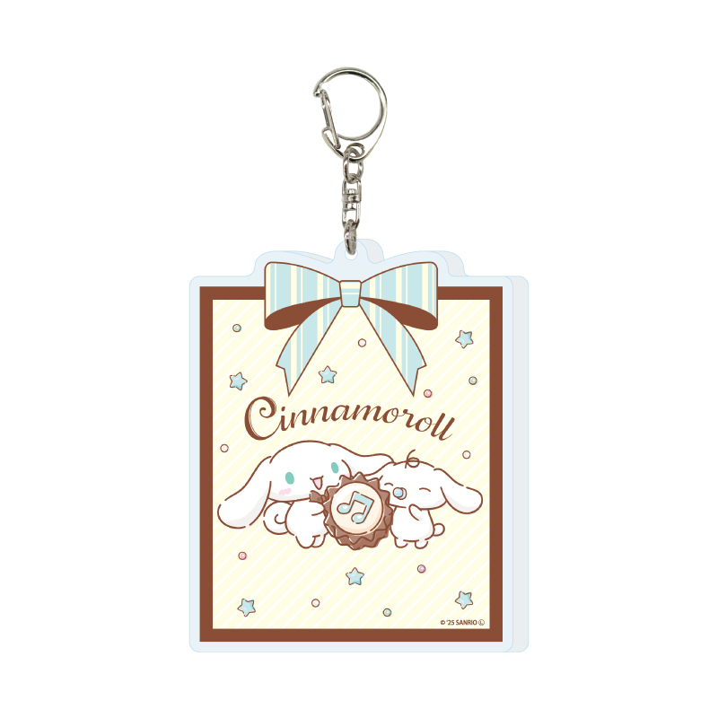 Deka Acrylic Key Chain Cinnamoroll 01 Chocolate Design A Ver. (Official Illustration)