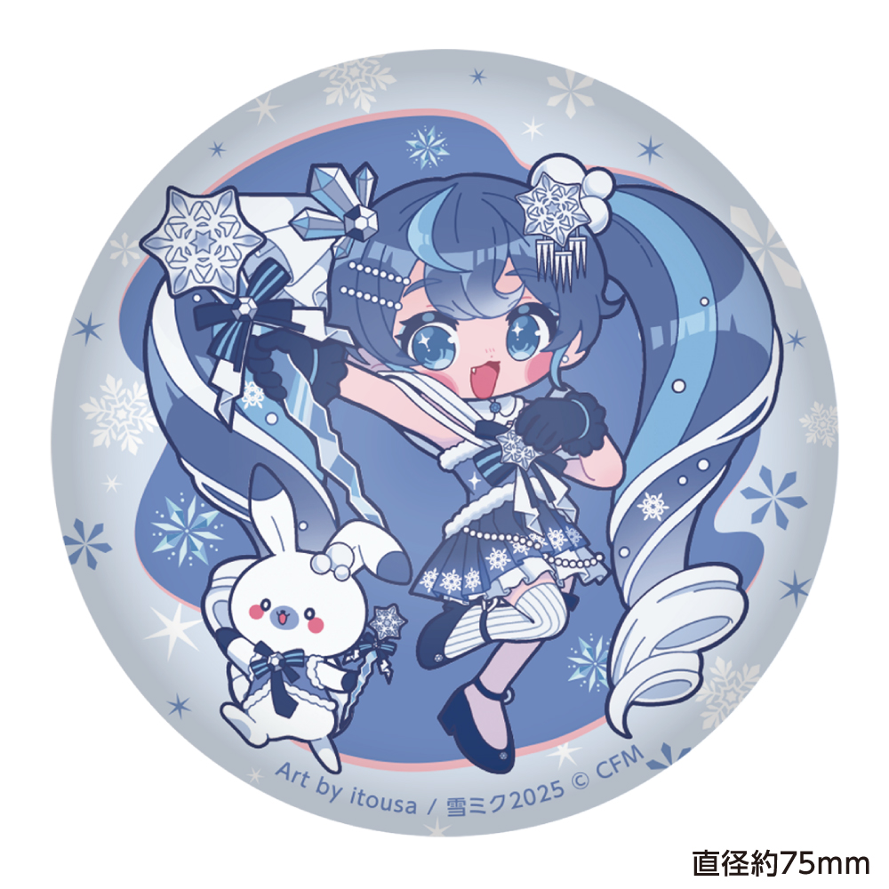 SNOW MIKU 2025 Punipuni Can Badge Hatsune Miku itousa Ver.