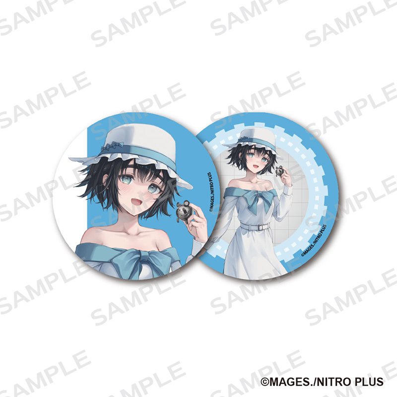 STEINS;GATE 76mm Can Badge 2 Set Original Illustration Shiina Mayuri