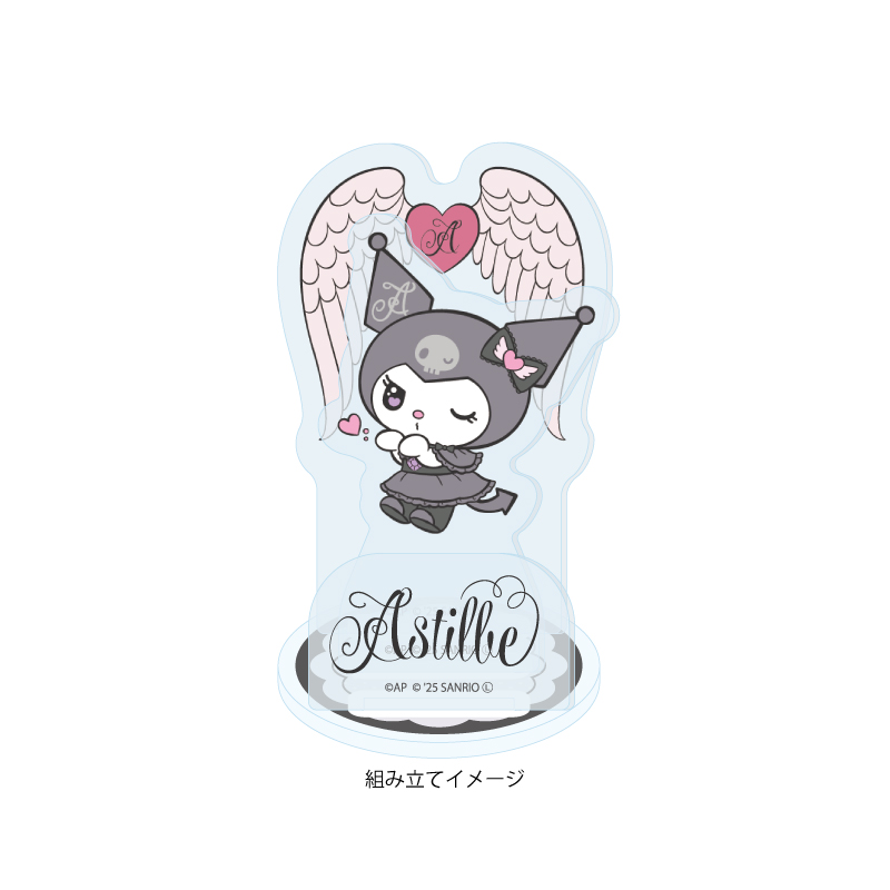 Acrylic Stand Plate Astilbe x Kuromi 02 B Pattern (Collaboration Illustration)