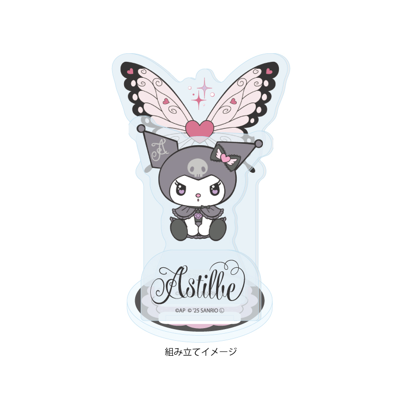 Acrylic Stand Plate Astilbe x Kuromi 06 F Pattern (Collaboration Illustration)