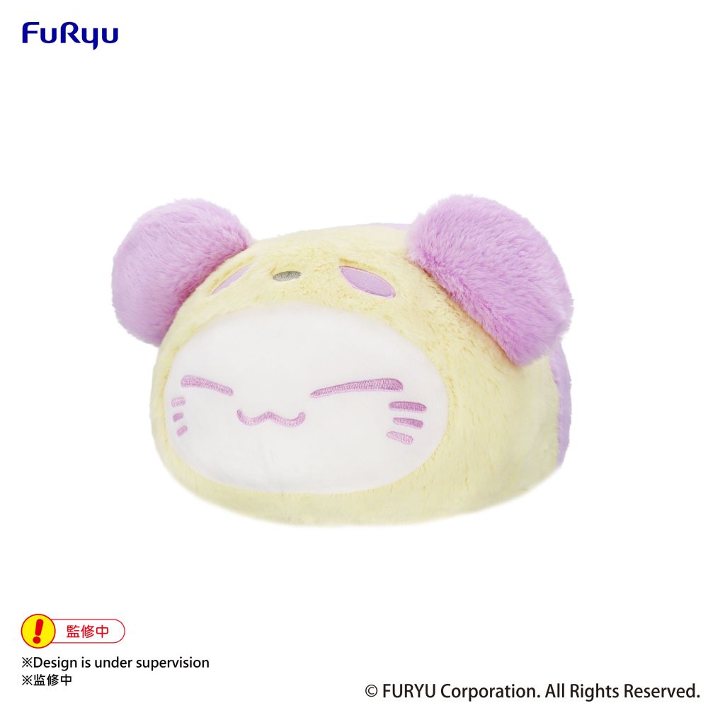 Nemuneko Cat Pastel Panda Big Plush Toy -Purple-