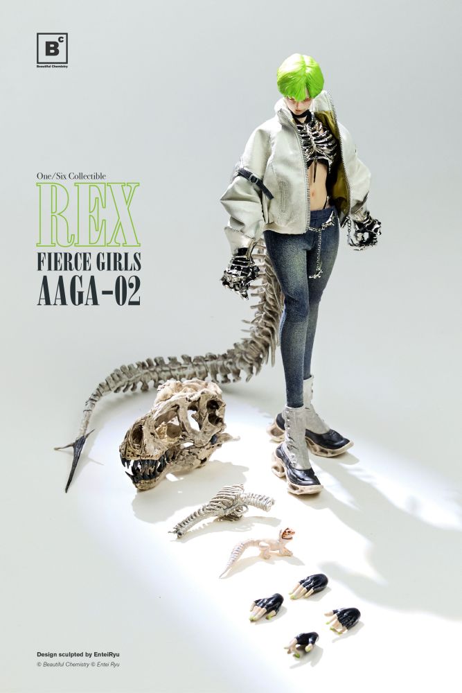BEAUTIFUL CHEMISTRY FIERCE GIRLS SERIES BONEGIRL AAGA-02 GUNNER REX 1/6 SCALE ACTION FIGURE