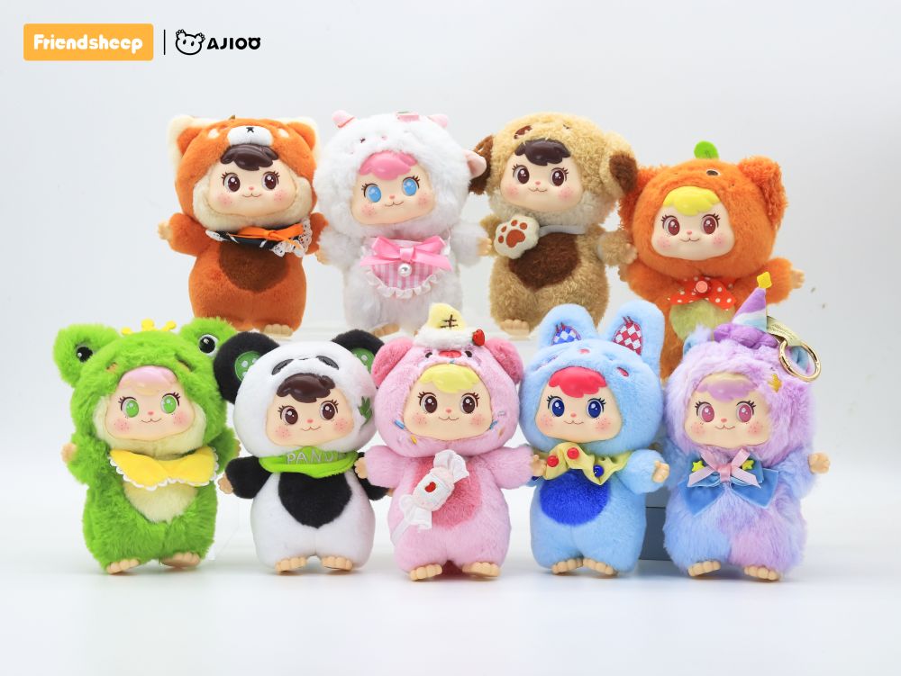 FRIENDSHEEP AJIOO ADVENTURE WITH ADORABLE FRIENDS PLUSH SURPRISE BOX